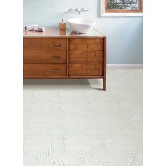 FloorPops Frey Neutral Peel & Stick Floor Tiles {4}