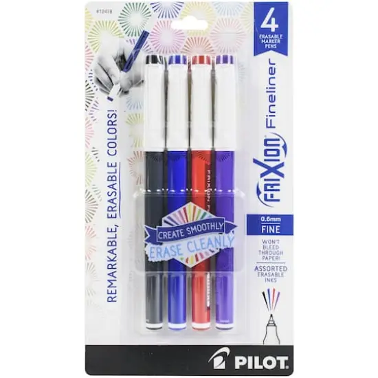 Pilot FriXion Fineliner Assorted Fine Point Erasable Marker Pen Set {1}