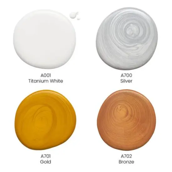 Arteza&reg; Pouring Acrylic Metallic Tones Paint Set {3}
