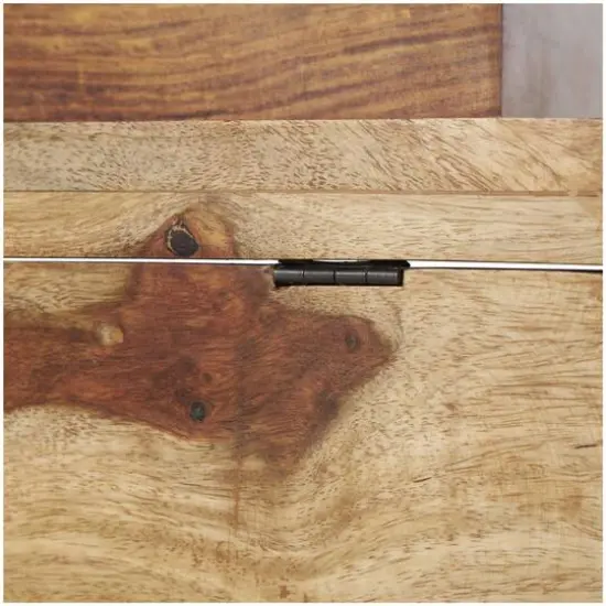 Brown Box Set with Silver Diagonal Stripes {9}