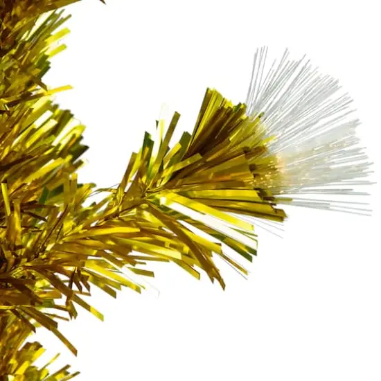 3ft. Pre-Lit Gold Fiber Optic Artificial Christmas Tree, White Lights {3}