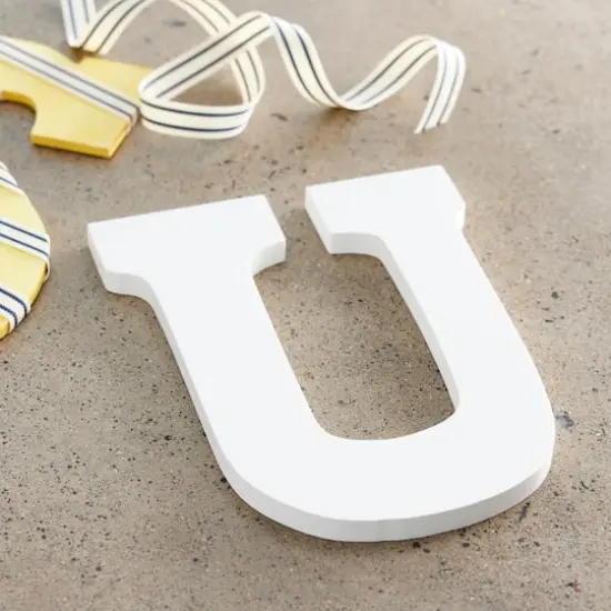 9" White MDF Whimsy Letter by Make Market&reg; U {3}