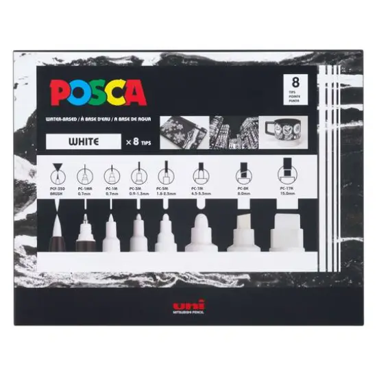 POSCA All White Paint Marker Set {1}
