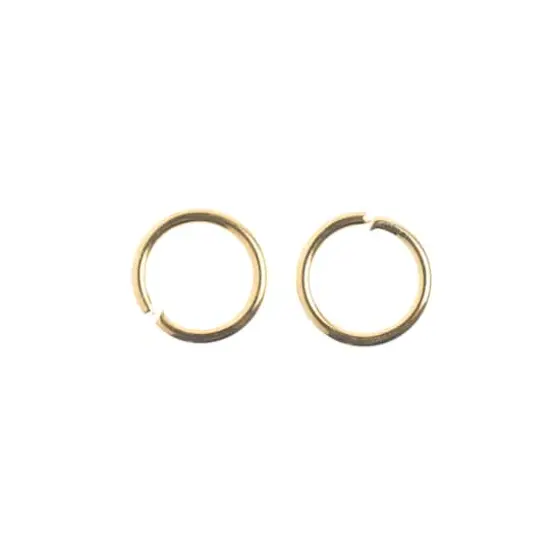 John Bead Must Have Findings 6mm Round Jump Ring, 142ct. Gold {4}