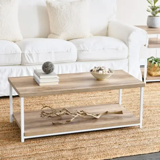 Household Essentials 39" Jamestown Coffee Table Coastal Oak {3}