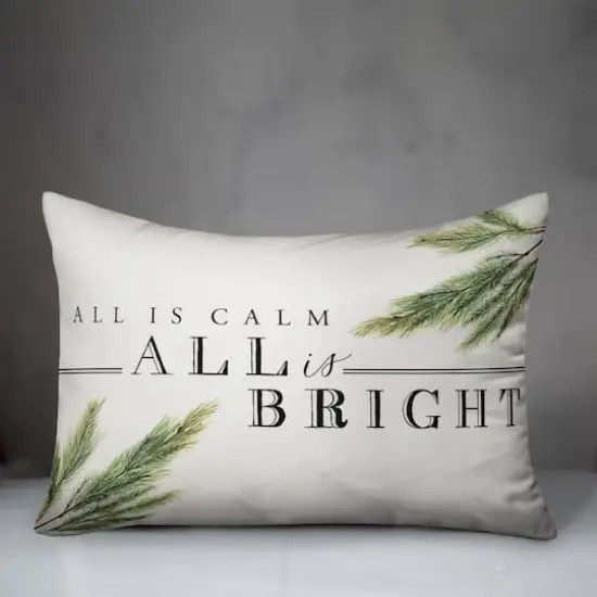 All Is Bright 14x20 Throw Pillow {3}