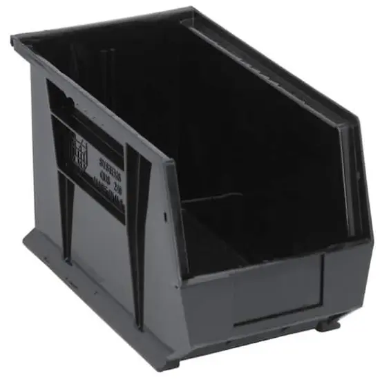 Quantum Storage Systems® Black 14.75" x 8.25" x 7" ULTRA Stack & Hang Bins, 12ct. {1}