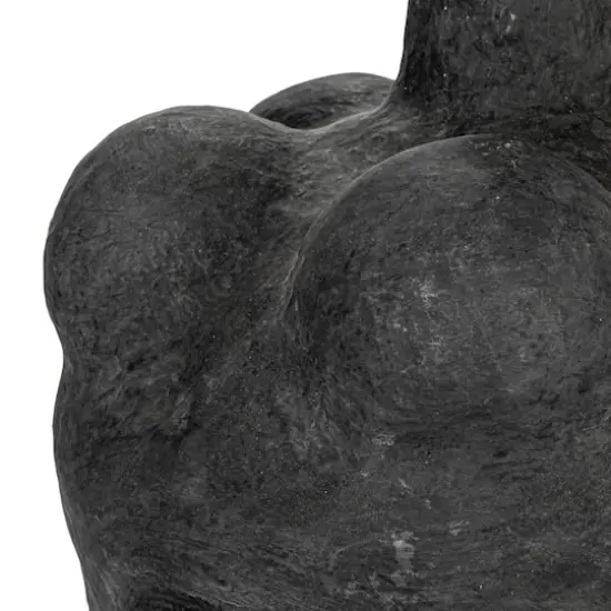 Hello Honey&reg; 21" Black Handmade Paper mache Bubble Vase with Distressed Finish {7}