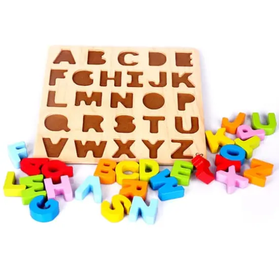 Hape Wooden Alphabet Puzzle {4}