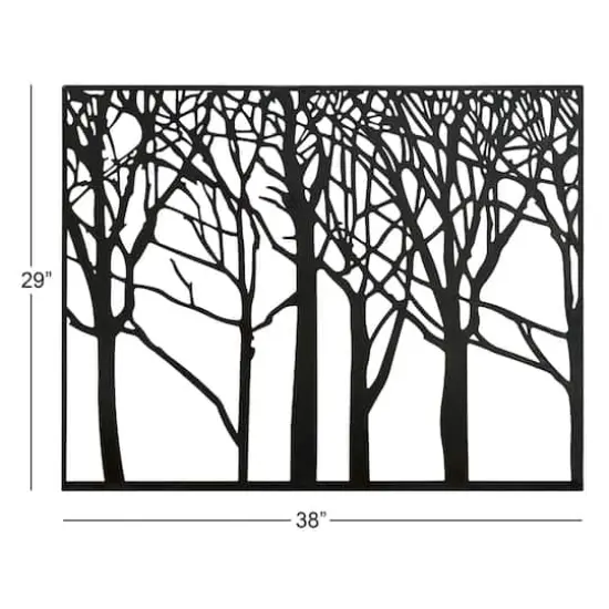 Black Metal Modern Trees Wall D&eacute;cor {5}