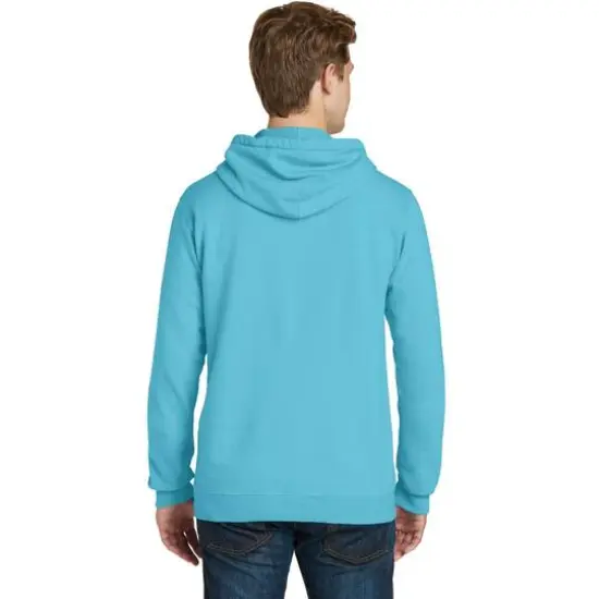 Port & Company&reg; Beach Wash Garment-Dyed Pullover Hooded Adult Sweatshirt Tidal Wave {6}