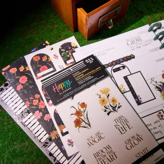 The Classic Happy Planner&reg; Dark Garden Sticker Book {10}