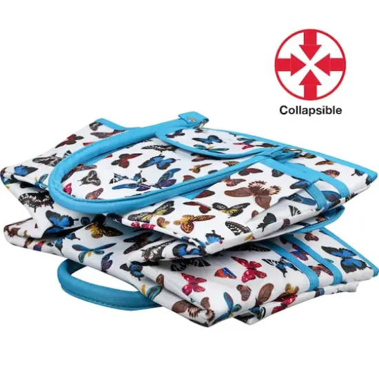 SINGER&reg; Butterfly Print Collapsible Sewing Storage Tote Caddy {7}