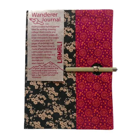 Lama Li Wanderer Hardcover Handmade Journal Red {5}