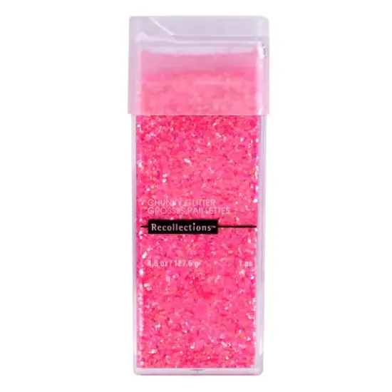 Chunky Glitter by Recollections&trade;, 4.5oz. Hot Pink {1}
