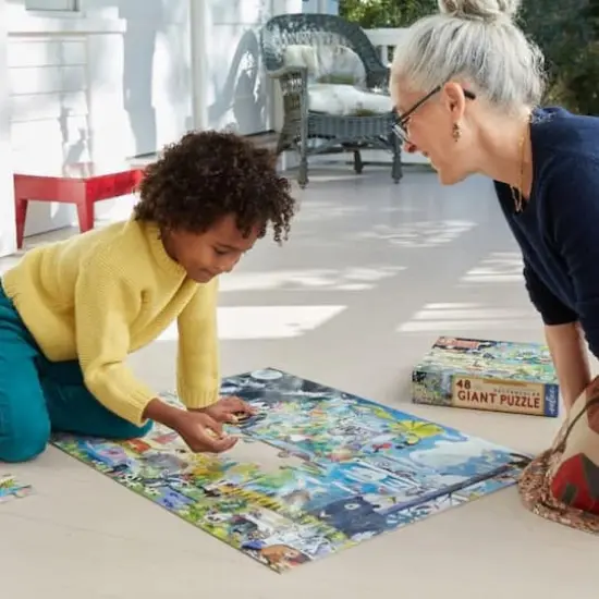 eeBoo Within the Biomes 48 Piece Giant Jigsaw Puzzle {3}