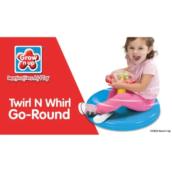 Grow'n Up Twirl 'n Whirl Go-Round Toddler Spinning Activity Toy {4}