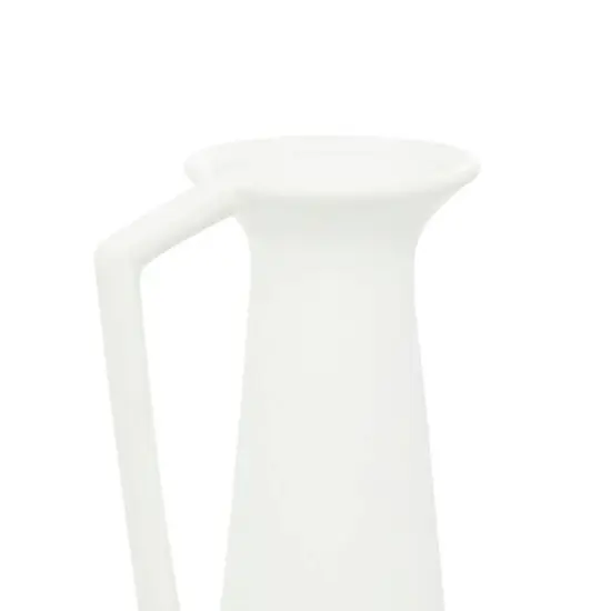 CosmoLiving by Cosmopolitan Set of 3 White Ceramic Modern Vase, 17", 16", 16" {7}