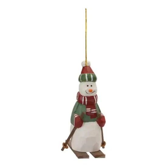 6ct. Snowman on Skis Ornament {3}