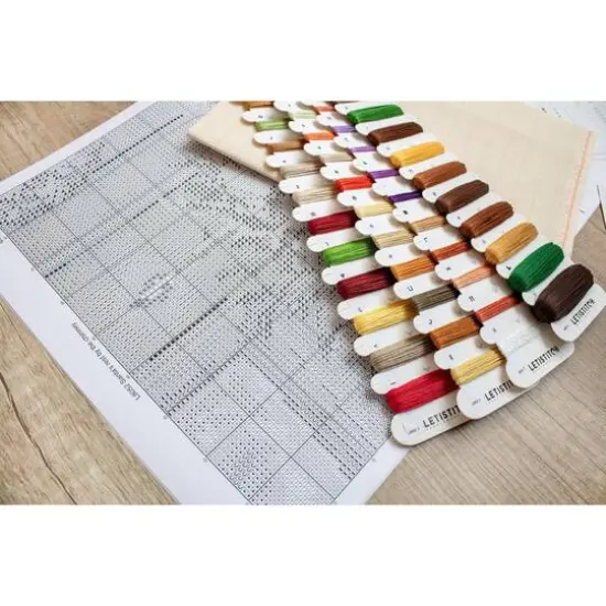 Letistitch Santa's Rest by the Chimney Counted Cross Stitch Kit {6}