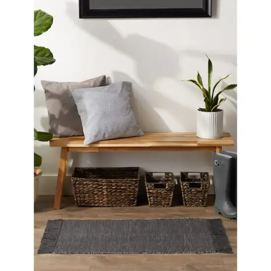 DII&reg; 2-Tone Ribbed Rug, 2ft. x 3ft. Mineral/Off White {4}