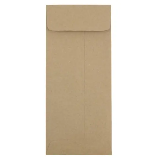 JAM Paper 4.5" x 10.375" Brown Kraft Policy Business Envelopes, 50ct. {1}