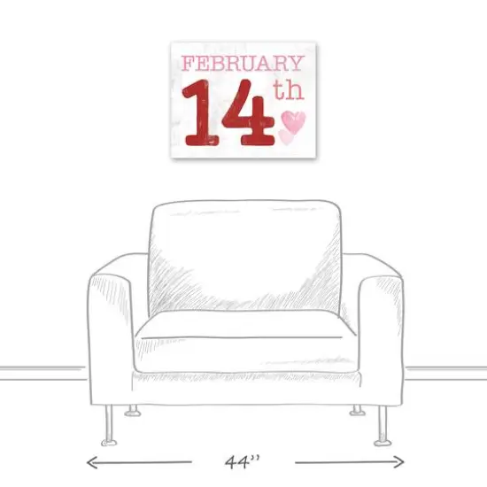 February Valentine's Date Canvas Wall Art {6}