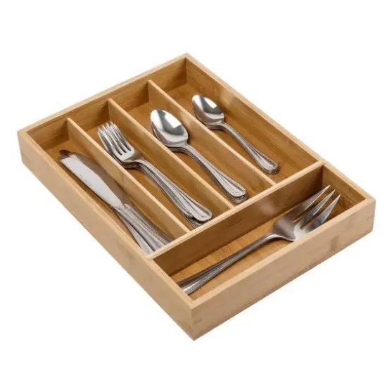 Honey Can Do Bamboo Silverware Drawer Organizer {4}