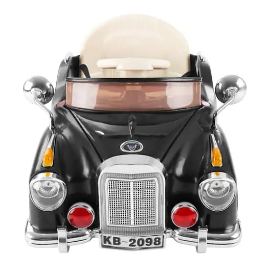 Toy Time Black Battery Powered Ride-On Classic Coupe Car {4}