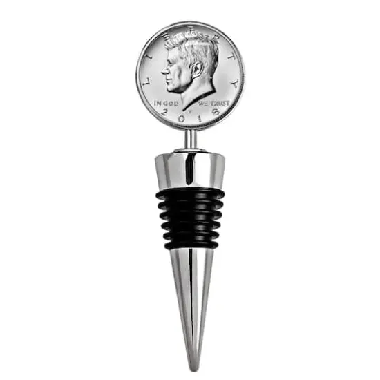 JFK Half Dollar Coin Wine Stopper {1}