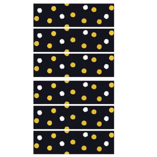 Trend I Heart Metal Bolder Dots Borders, 35.75ft. {1}