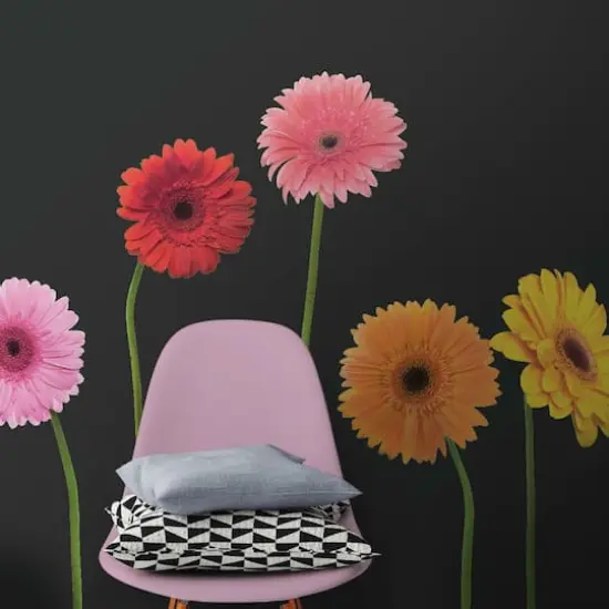 RoomMates Gerber Daisies Peel & Stick Wall Decals {4}