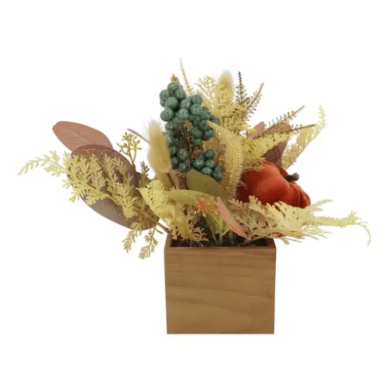 11.5" Fall Foliage in Wood Box Floral D&eacute;cor by Ashland&reg; {4}