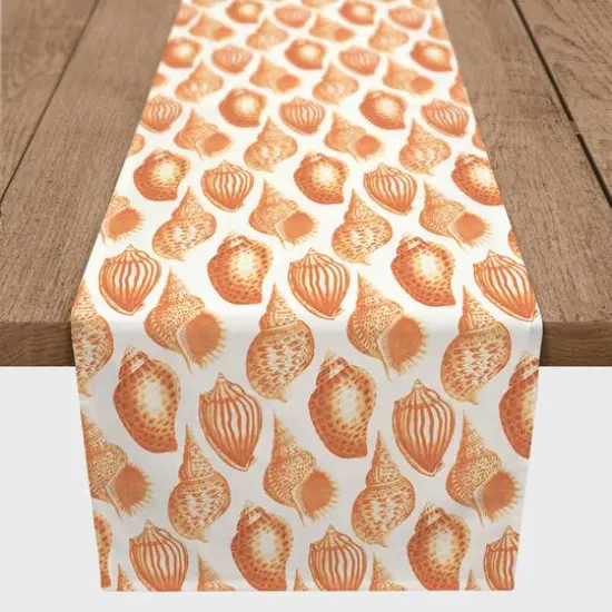 Shells Outdoor Table Runner Orange {4}