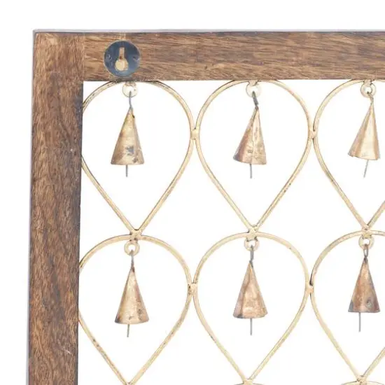 16" Brown Mango Wood Farmhouse Wall Decor, 2ct. {5}