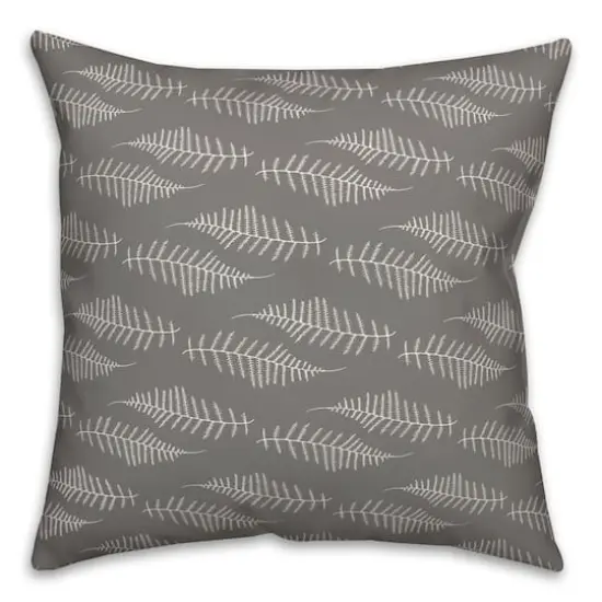 Sketched Fern Pattern Throw Pillow 18" x 18" {1}