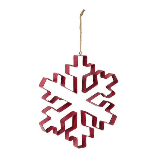 10.5" Snowflake Cookie Cutter Ornament Set {3}