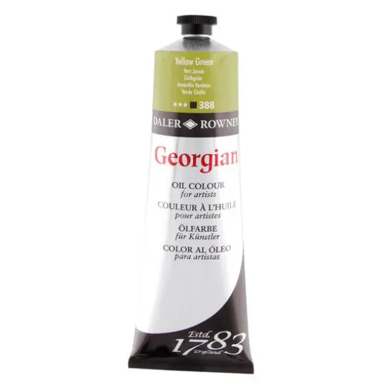 Daler-Rowney&reg; 225mL Georgian Oil Paint Yellow Green {1}