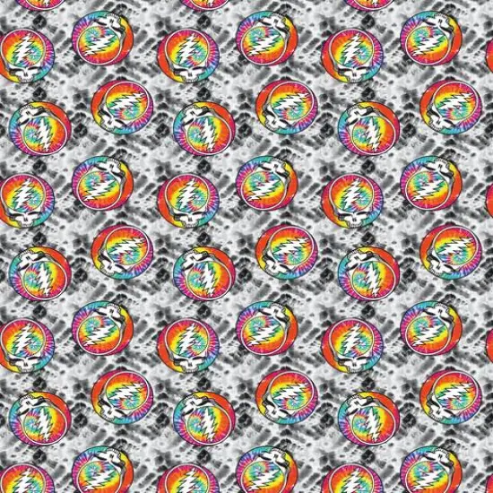 Warner Grateful Dead Tie Dye Steal Your Face Cotton Fabric {3}