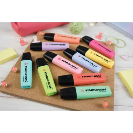 STABILO&reg; BOSS&reg; Original 15-Color Pastel Highlighters & Desk Set {7}