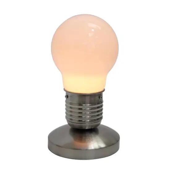 Simple Designs Edison Style Idea Bulb Mini Touch Desk Lamp {3}