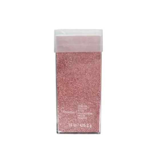 Extra Fine Polyester Glitter by Recollections&trade;, 15oz. Rose Gold {1}
