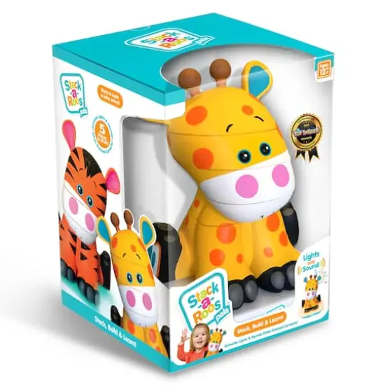 Stack-a-Roos Pals&trade; Baby Giraffe Stacking Animal Tower {1}