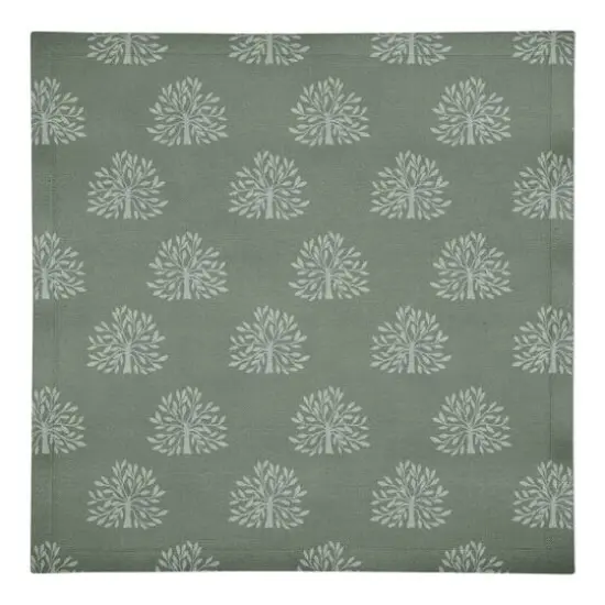 Blooming Bush Cotton Twill Napkin Green {1}