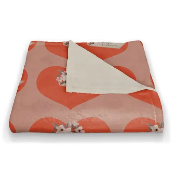 To My Valentine 50" x 60" Coral Fleece Blanket {3}