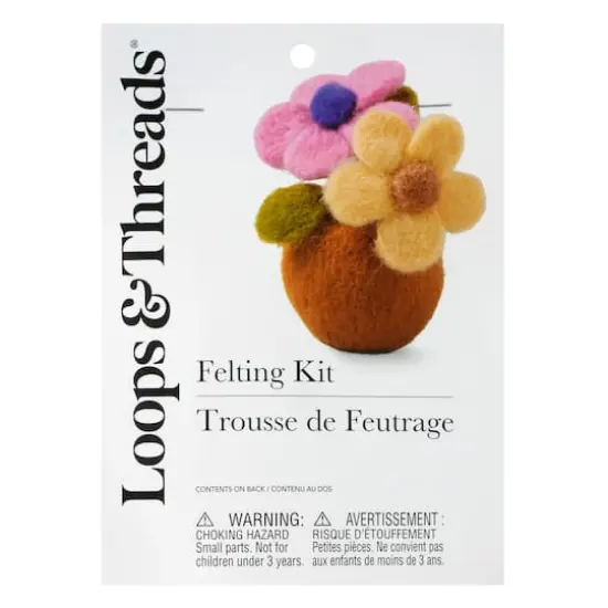 Flower Pot Felting Kit by Loops & Threads&reg; {5}
