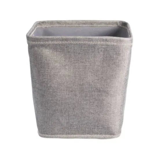 DII&reg; 13" Zig Zag Stitch Trapezoid Fabric Bins, 2ct. Gray {5}