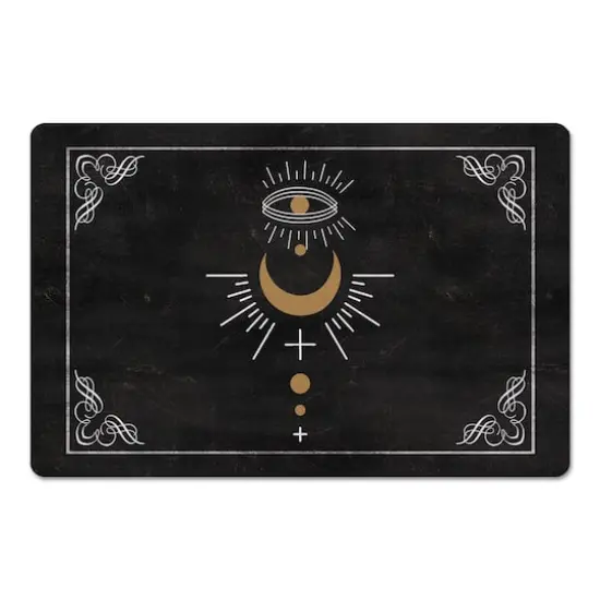 Eye Moon Boarder 1 27" x 18" Floor Mat {1}
