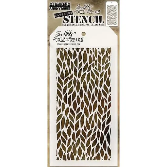 Stampers Anonymous Tim Holtz&reg; Leafy Layering Stencil, 4" x 8.5" {1}