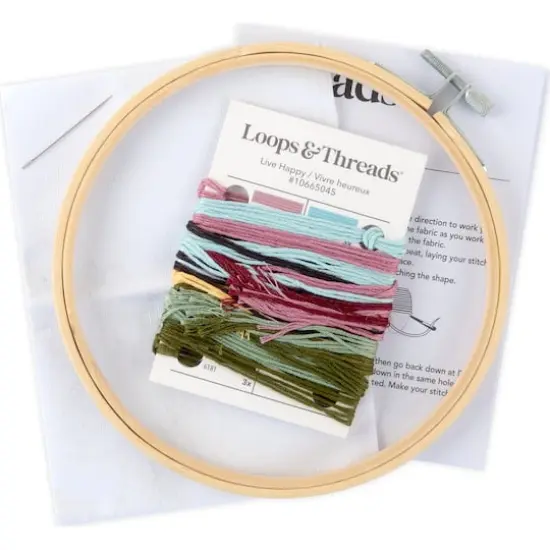 Live Happy Embroidery Kit by Loops & Threads&reg; {3}